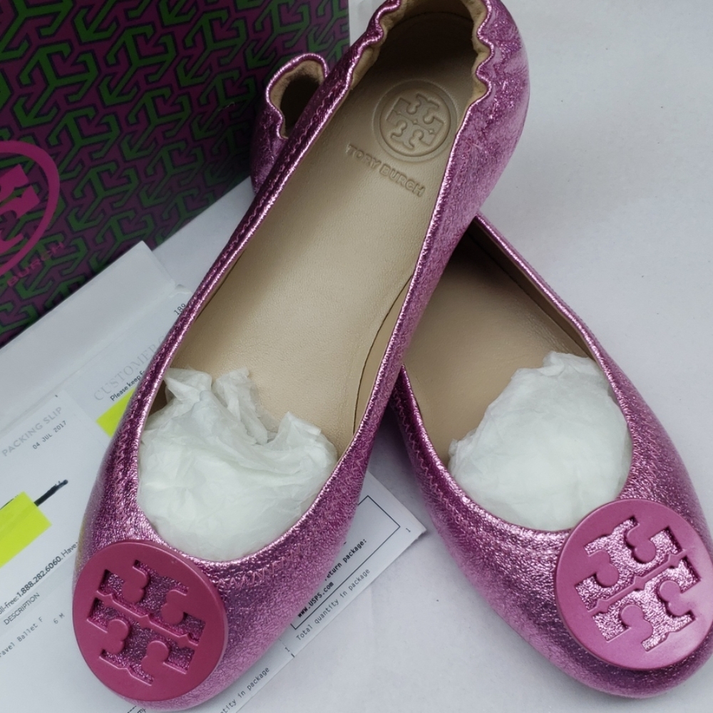 Tory burch minnie travel ballet size 6
